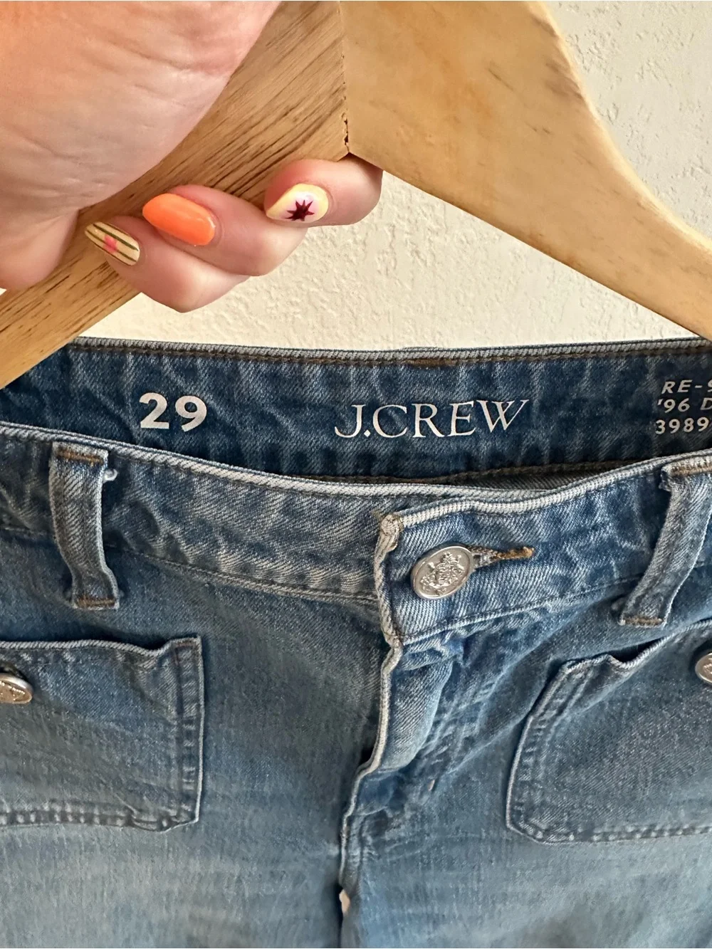 J. Crew High-rise Sailor denim trouser in 1996 semi-stretch